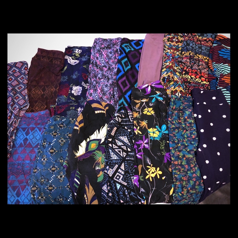 LuLaRoe OS leggings lot, 16 total
